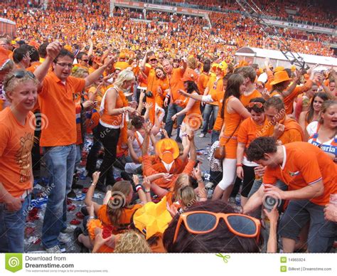 dutch soccer fans editorial stock image image of soccer