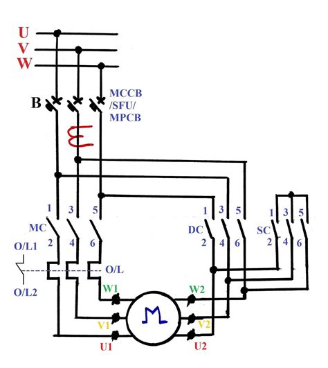 simple star delta wiring diagram wiring diagrams nea
