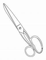 Scissors Tijeras Makas Shears Getcolorings Getdrawings sketch template