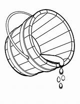 Bucket Water Coloring Pages Spilling Drop Fountain Colouring Color Kids Print Getdrawings Printable Getcolorings Tocolor Utilising Button sketch template