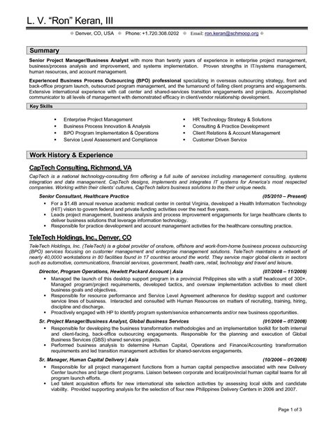 technical project manager resume   project management resume