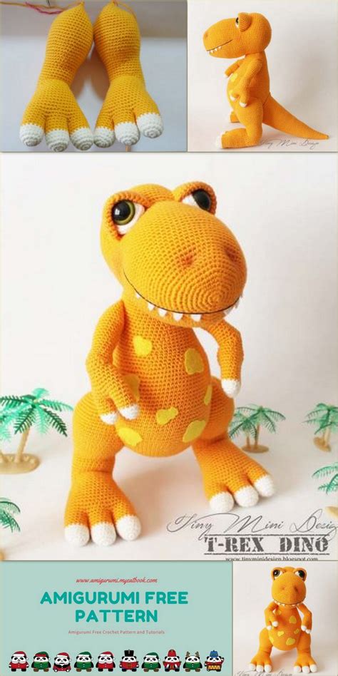 crochet pattern dinosaur correenumarah