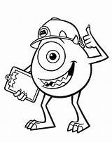 Coloring Mike Pages Wazowski Comments Inc sketch template