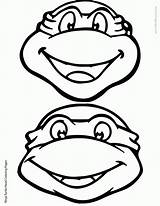 Ninja Turtle Turtles Coloring Pages Face Clipart Teenage Mutant Printable Head Drawing Cute Silhouette Birthday Classic Clip Template Color Colouring sketch template