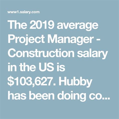 average project manager construction salary