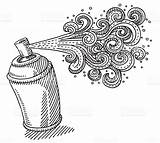 Spray Drawing Hairspray Drawn Swirl Coloring Graffiti Pages Vector Istockphoto Sketch Easy Drawings Illustrations Clip Ornament Hand Draw Creativity Zentangle sketch template