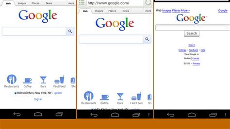 googles homepage   lens    android browsers  verge
