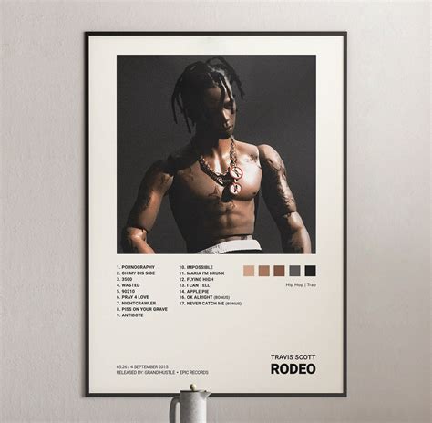 travis scott rodeo album cover poster   travis scott album