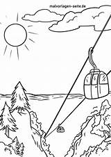 Seilbahn Berge Ferien Malvorlage Gondel Verwandt Malvorlagen Kinderbilder Kostenlose sketch template