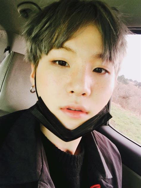 Suga Updates On Twitter Face Mask Down