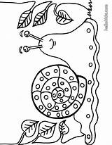 Snail Caracol Schnecke Caracoles Slak Kleurplaten Ausmalbild Slug Escargot Hellokids Insect Caracola Acw Automne Freigeben Versenden Infantiles sketch template