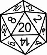 D20 Dice Clipart Drawing Icon Sided Dnd Dungeons Dragons 20 Tattoo Clip Gathering Magic Dragon Vector Yahoo Search Decal Swords sketch template
