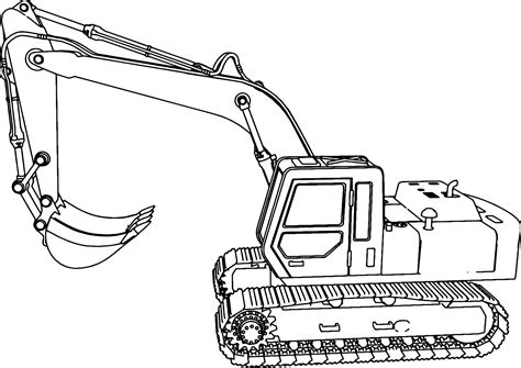 digger truck coloring page coloring pages