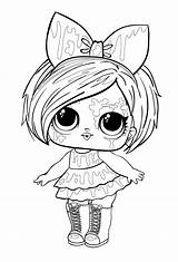 Lol Coloring Pages Dolls Surprise Print Doll Baby Punk Miss Blot sketch template