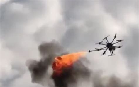 apocalypse  arrived   form   flamethrower drone