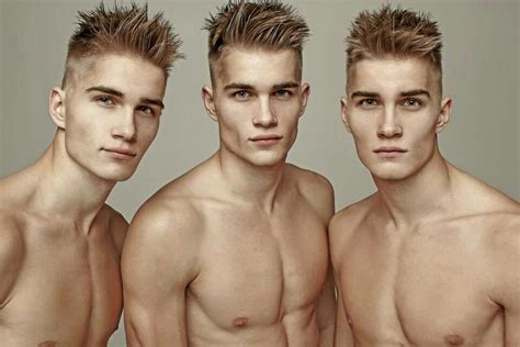 triplets triplets twins male models