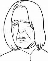 Snape Severus Easy Draw Drawing Potter Harry Drawings Weasley Step Ginny Dragoart Characters Coloring Einfach Logo Ron Dibujar Pop Sketch sketch template