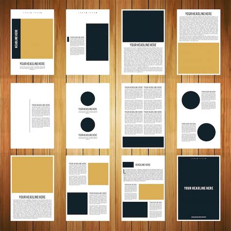 vector  page booklet template