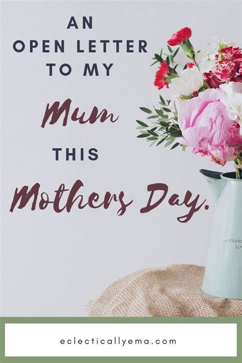 open letter   mum  mothers day  gift   mum  place