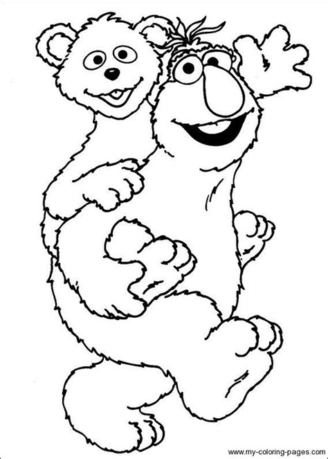 sesame street coloring pages baby bear freeda qualls coloring pages