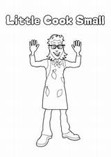 Colouring Pages Little Cook Kidspot sketch template