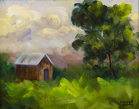 lunell gilley fine art country landscape painting shack