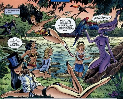 dc s version of the marvel swimsuit special [justice leagues justice league of amazons] dccomics