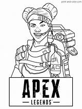 Apex Legends Coloring Pages Color Colouring Lifeline Kids Legend Drawing Drawings Boys Print Sheets Fun sketch template