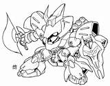 Sd Sazabi Lineart Gundam Version Deviantart sketch template