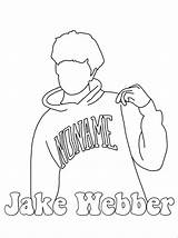 Colby Youtuber Brock Jake Webber Coloringpages Bored Quarentine Traphouse sketch template