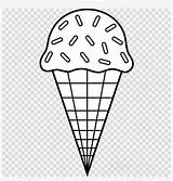 Ice Cream Coloring Cones Cone Pages Clipart Colouring Sundae Nicepng sketch template