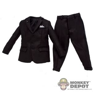 monkey depot suit   button black suit