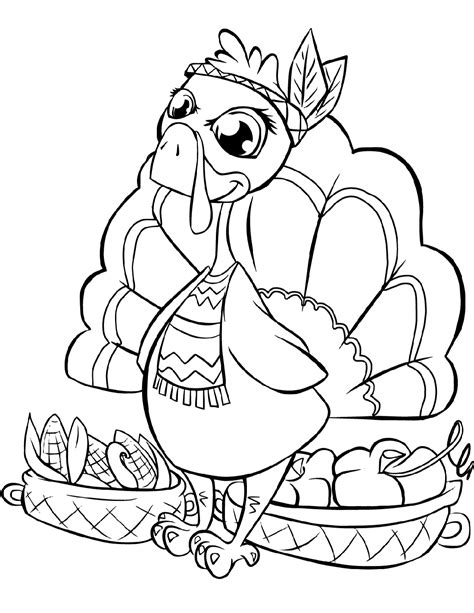 cute thanksgiving coloring page  file  diy  shirt mug