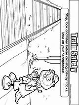 Coloring Train Safety Pages Educational Printable Recommended sketch template