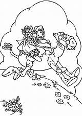 Raggedy Ann Coloring Hobby Andy Riding Horse Netart sketch template