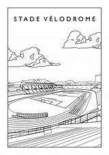 Stade Velodrome sketch template
