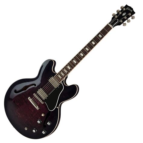 gibson es  figured purple burst gearmusic