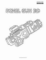 Coloring Pixel Gun 3d Pages Games Fun Drawings Papan Pilih Super Superfuncoloring sketch template