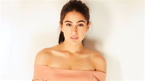 Sara Ali Khan In A Peach Off Shoulder Mini Dress Featured1