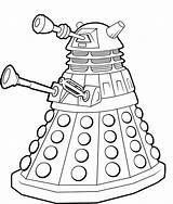 Tardis Dalek Kolorowanki Kto Doktor Line Getdrawings Boyama Pobrania Everfreecoloring Webstockreview sketch template