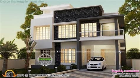 simple contemporary house  plan kerala home design  floor plans  dream houses