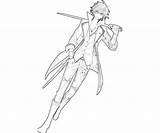 Saruhiko Fushimi Sword Coloring Pages sketch template