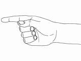 Pointing Hand Coloring Pages Main Printable sketch template