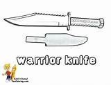 Coloring Knife Military Designlooter Yescoloring Weapon 13kb 1200 sketch template