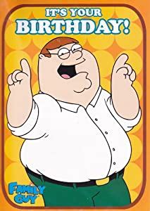 amazoncom official family guy birthday card  recorded message birthday greeting cards