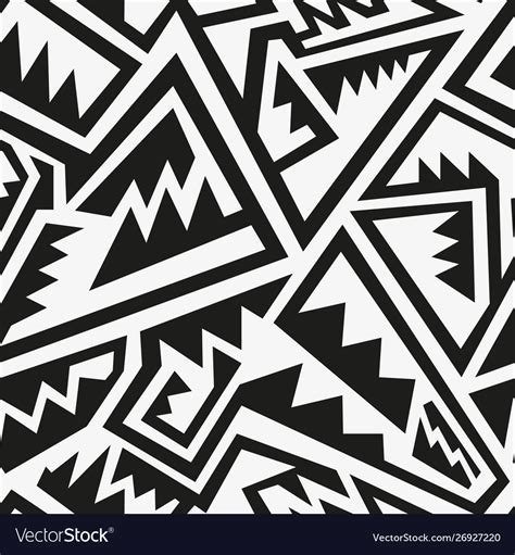 monochrome tribal pattern royalty  vector image