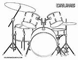 Coloring Pages Drum Drums Musical Music Set Colouring Kids Sets Adults Color Rock Print Drawings Colour Instruments Bass School Choose sketch template