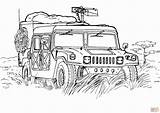 Hummer Coloring Pages Army Getcolorings Print Color sketch template