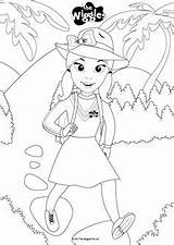 Wiggles Birthday Pages Emma Colouring Party Coloring Dorothy Dinosaur sketch template