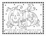Coloring Halloween Pages Christian Pumpkin Kids Fall Printable Bible Sheet Sheets Crafts School Sunday Preschool Light Activities Cute Shine Color sketch template